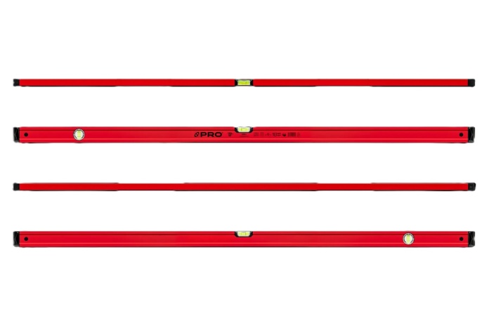 Poziomnica 150 cm waży jedynie 0,54 kg/m, co ułatwia codzienną pracę.